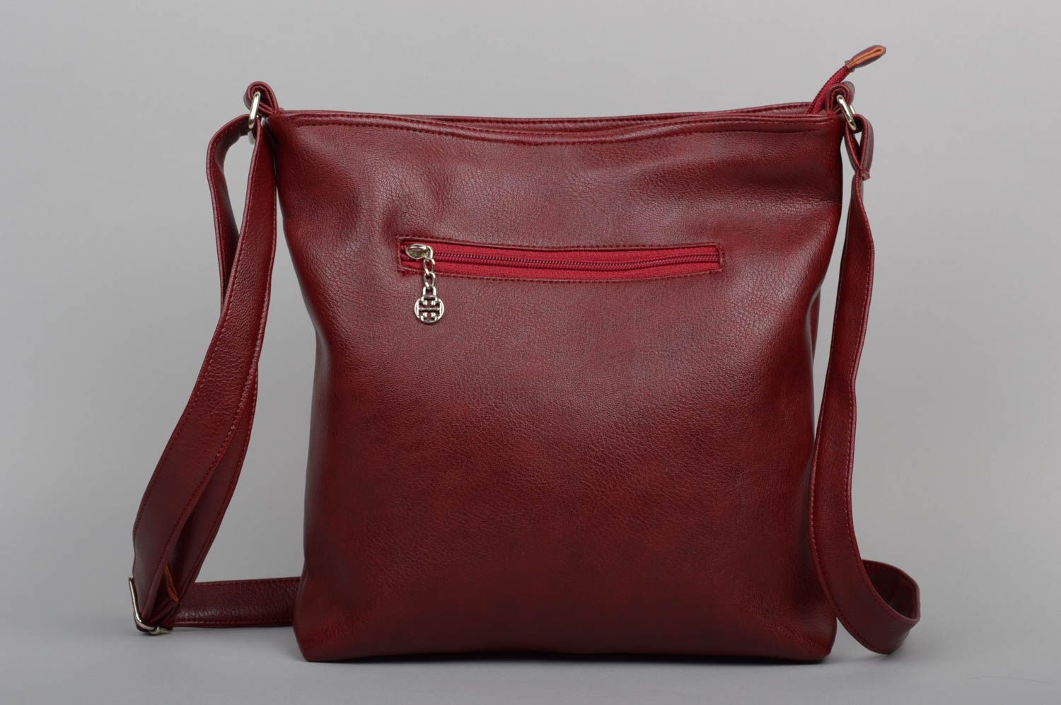 Damen Umhängetasche Tasche handgemacht Accessoire für Frauen aus Kunstleder foto 2