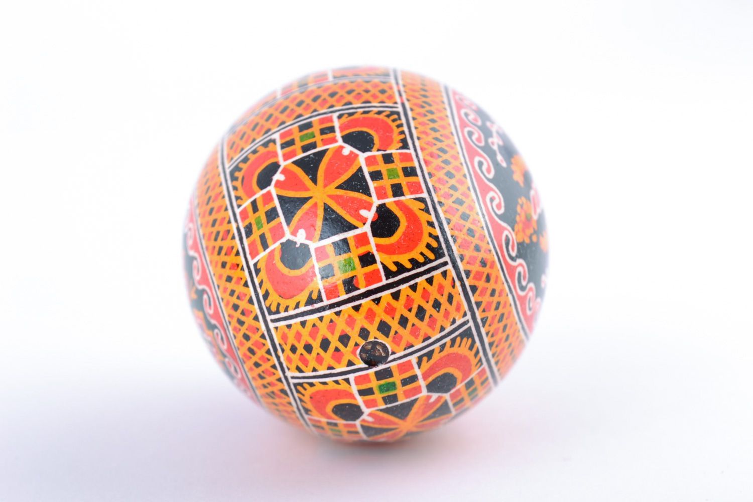 Huevo de Pascua de gallina pintado artesanal para coleccionar foto 5