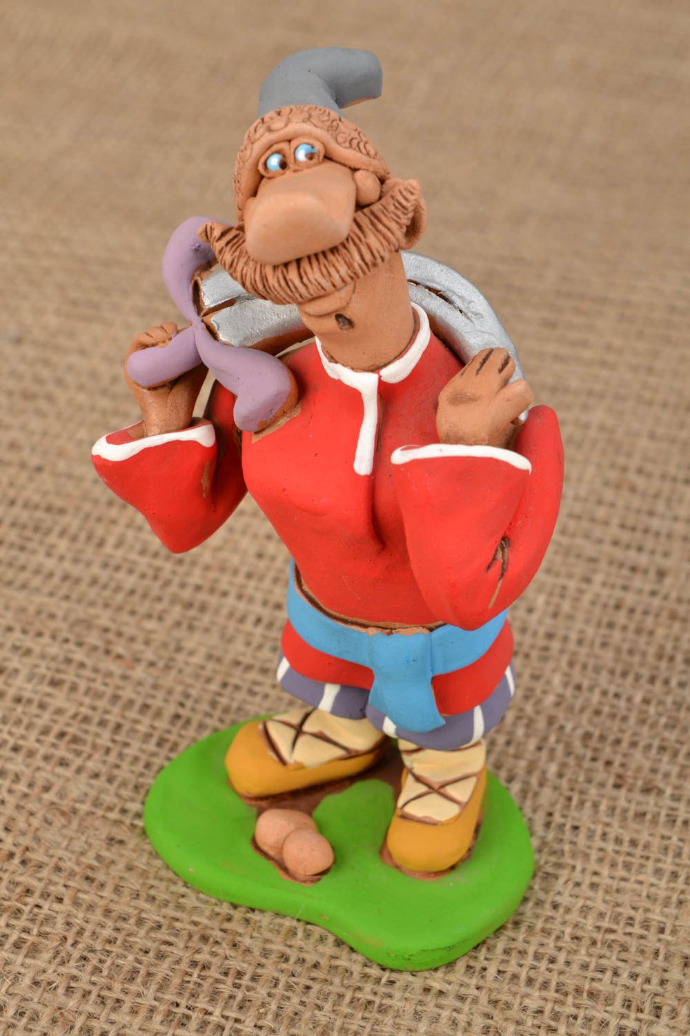Ceramic figurine Cossack with Sword photo 1