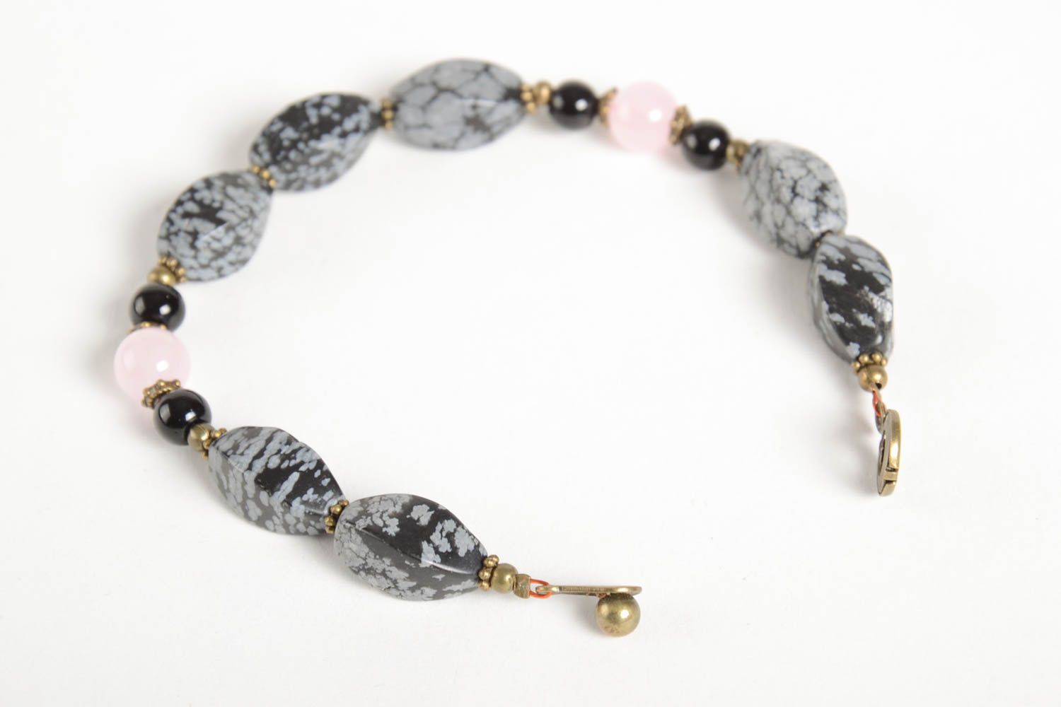 Handmade gemstone bracelet for women beaded wrist bracelet gifts for her photo 3