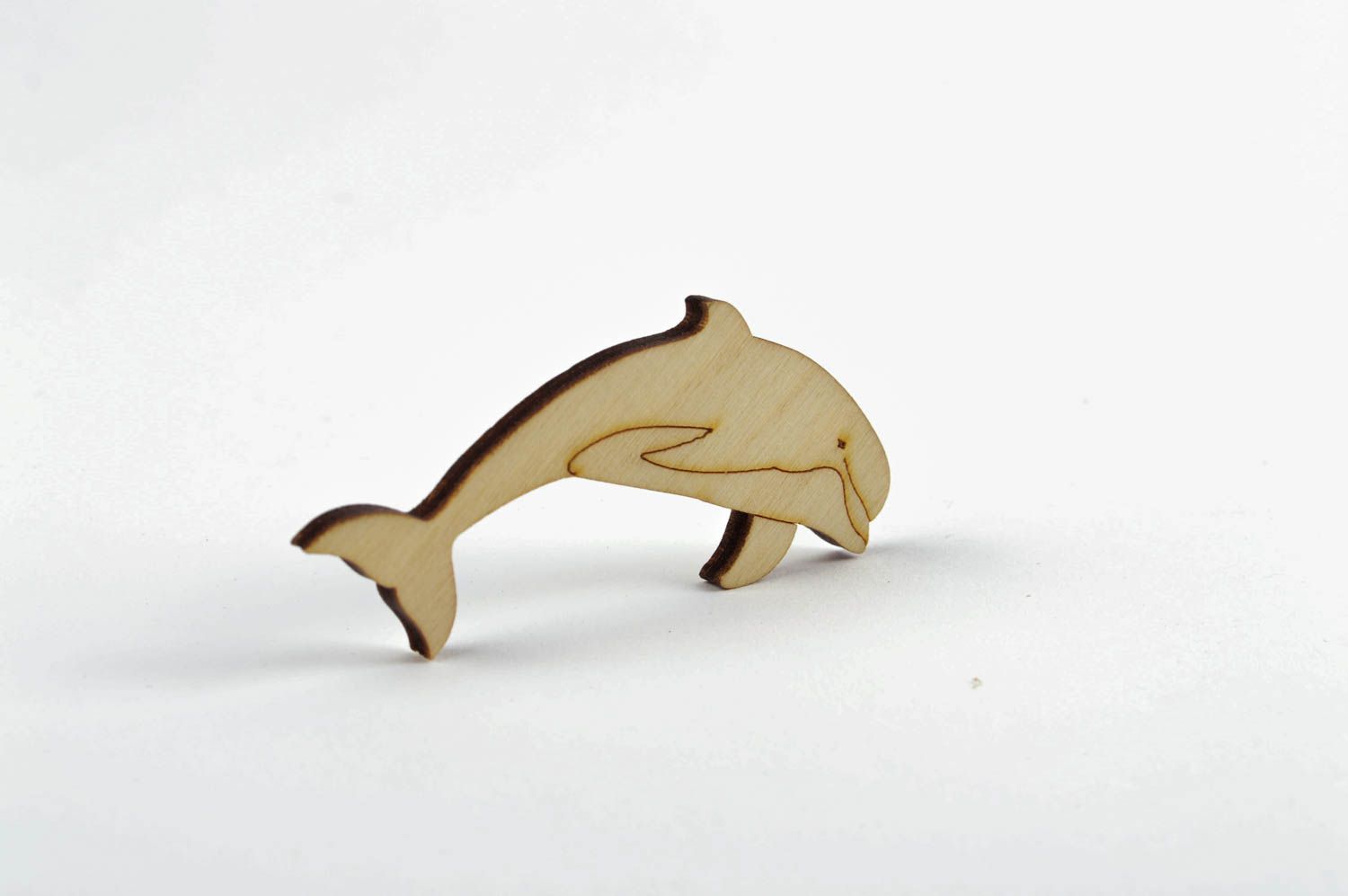 Forme en bois à peindre fait main scrapbooking Loisirs créatifs dauphin design photo 1
