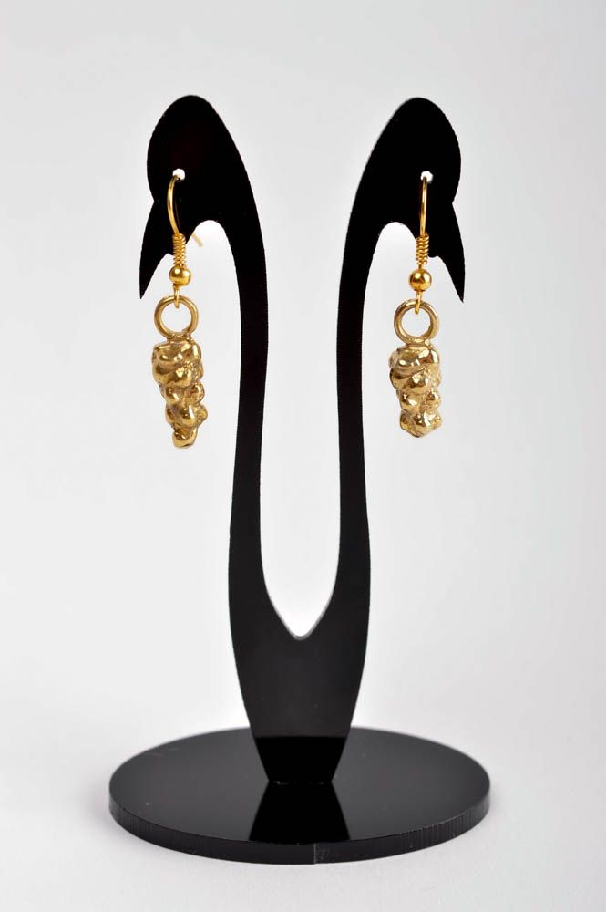 Schöne Ohrringe handmade Metall Schmuck ungewöhnlich Ohrringe für Damen prächtig foto 2