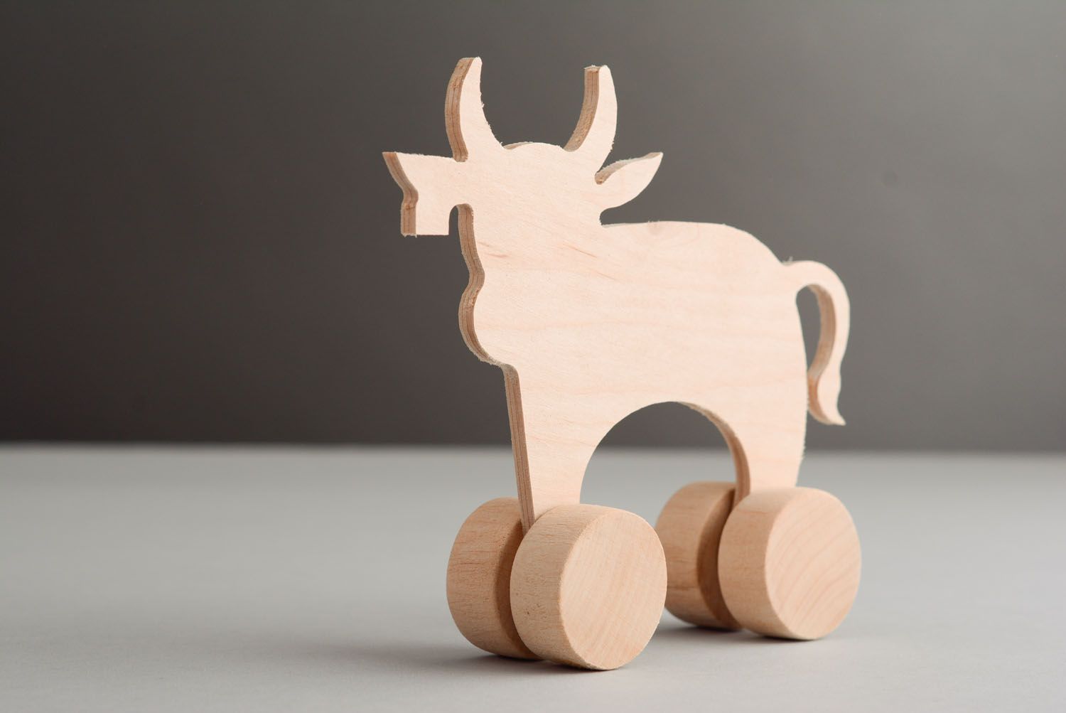 Unusual wooden toy Cow photo 2