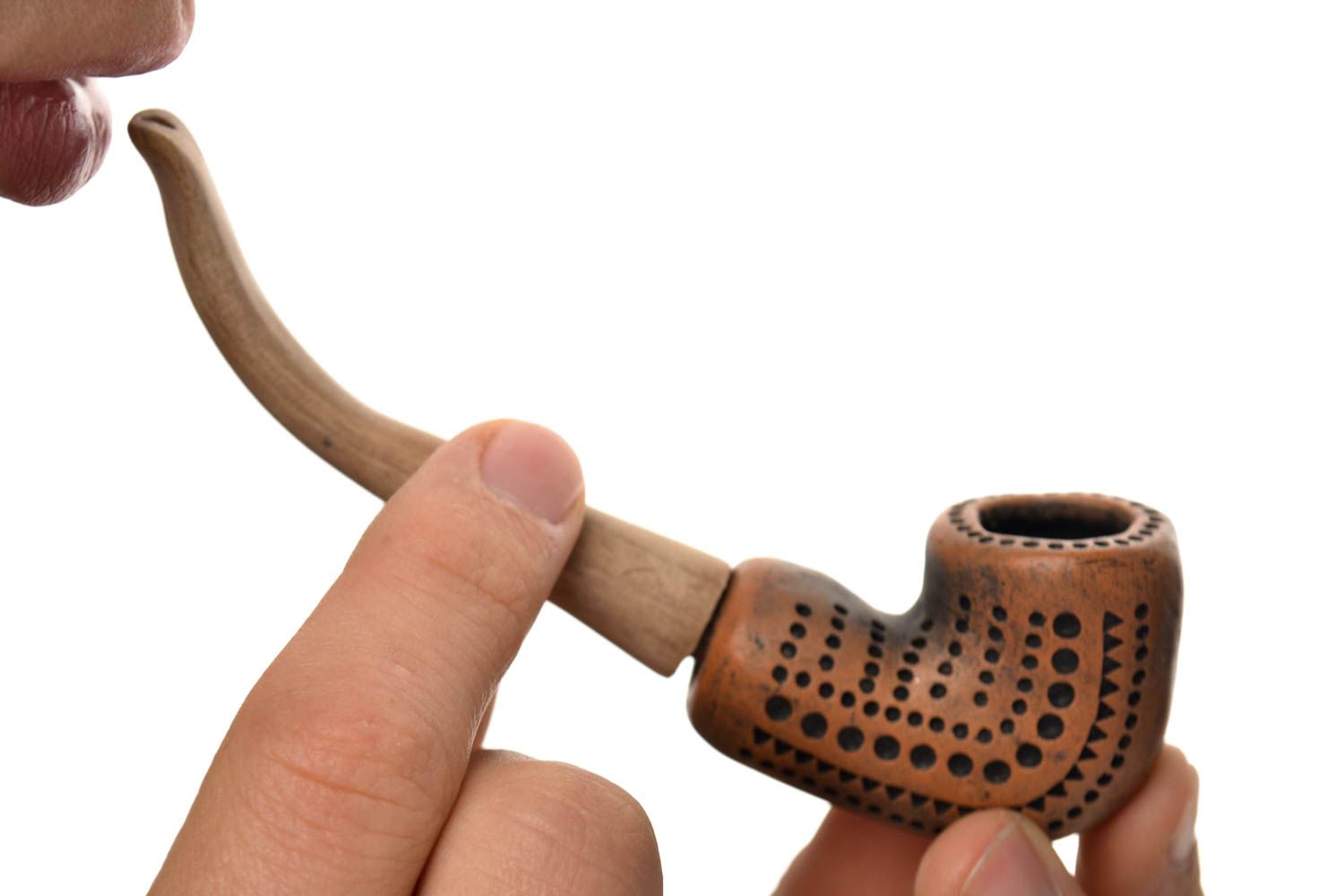 Handmade Pfeife zum Rauchen Überraschungsgeschenk für Männer kleine Tabakpfeife  foto 1