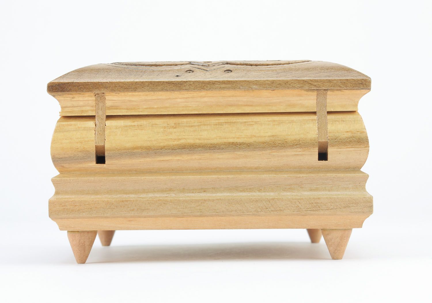 Walnut wood carved box  photo 1