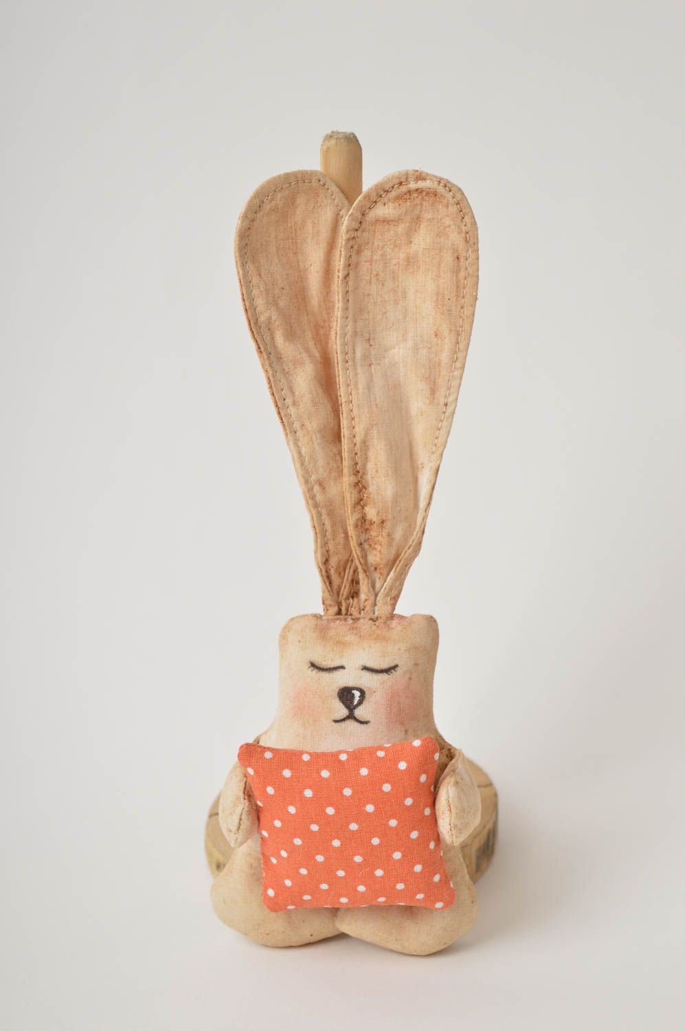 Kuscheltier Hase handmade Haus Dekor Geschenk für Kinder Plüschtier Hase foto 2