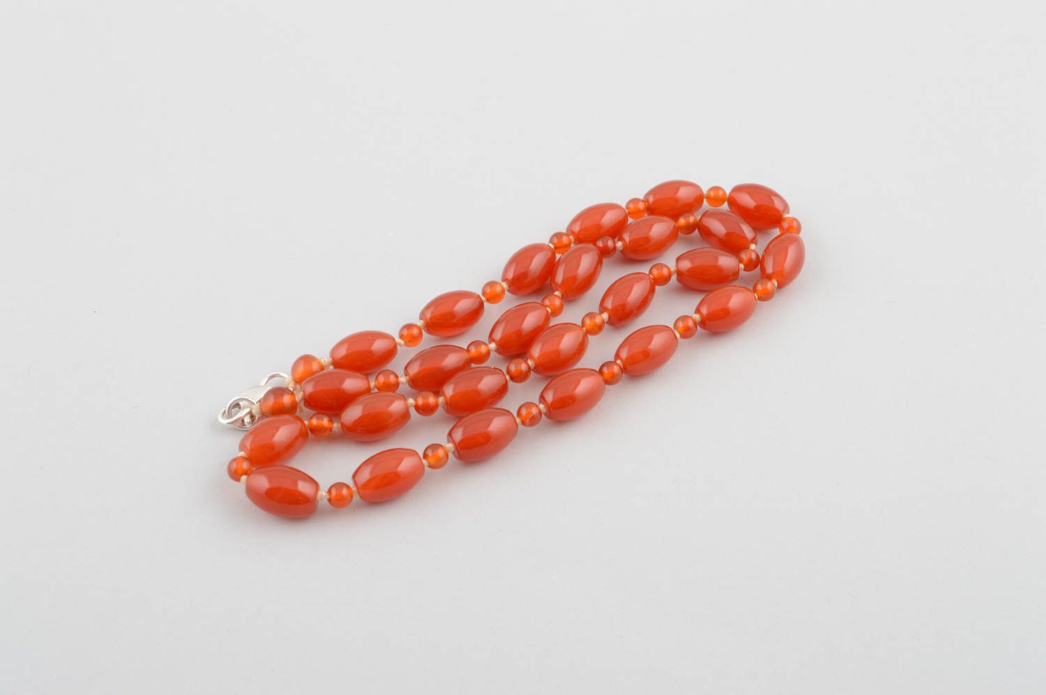 Handmade beads design bead necklace jewelry with cornelian design necklace photo 3