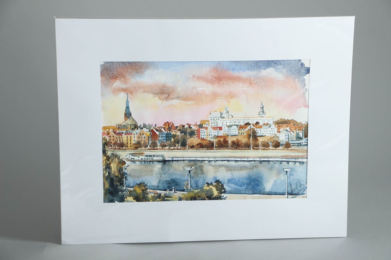 Watercolor painting Poland photo 1