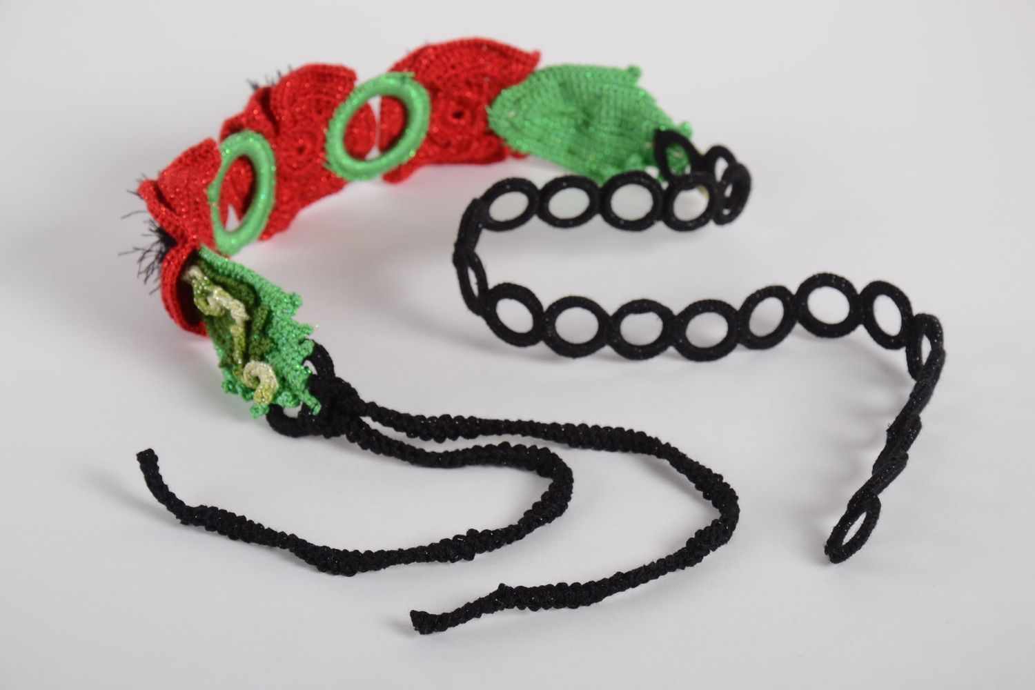 Handmade womens accessories crochet belt woven belt fashion accessories photo 9