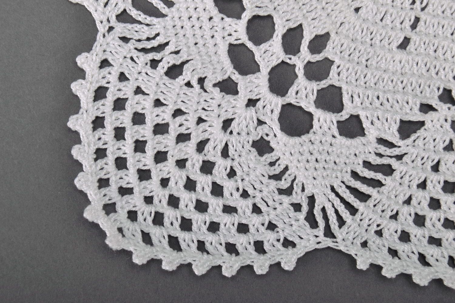Gehäkelte Serviette aus Baumwolle Verrücktes Muster foto 2