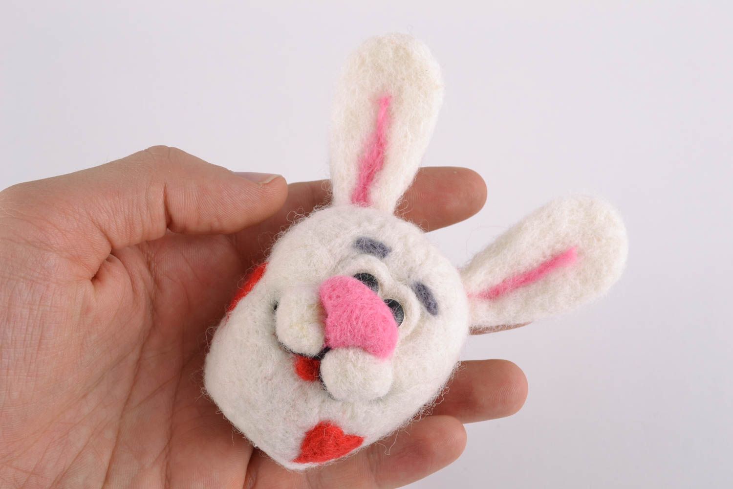 Interior toy made of natural wool Rabbit photo 2