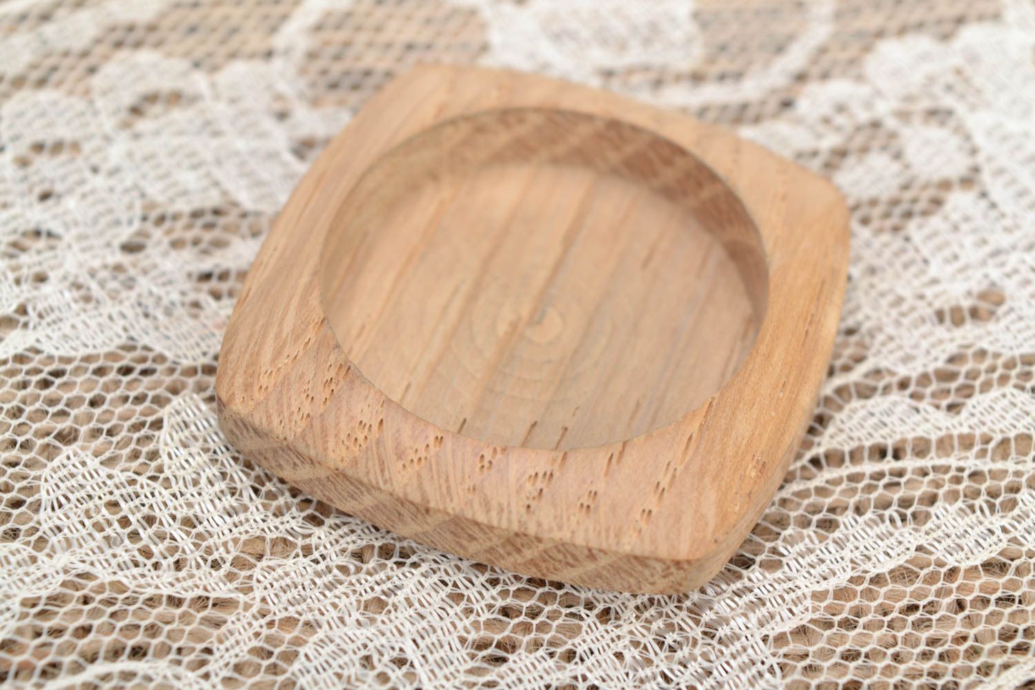Handmade wood blank for jewelry making unusual bright accessory for pendant photo 4
