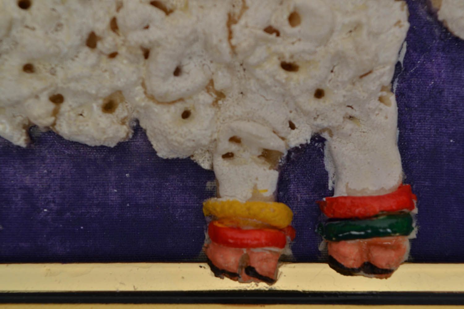 Painel artesanal decorativo para parede de massa salgada Dolly foto 2