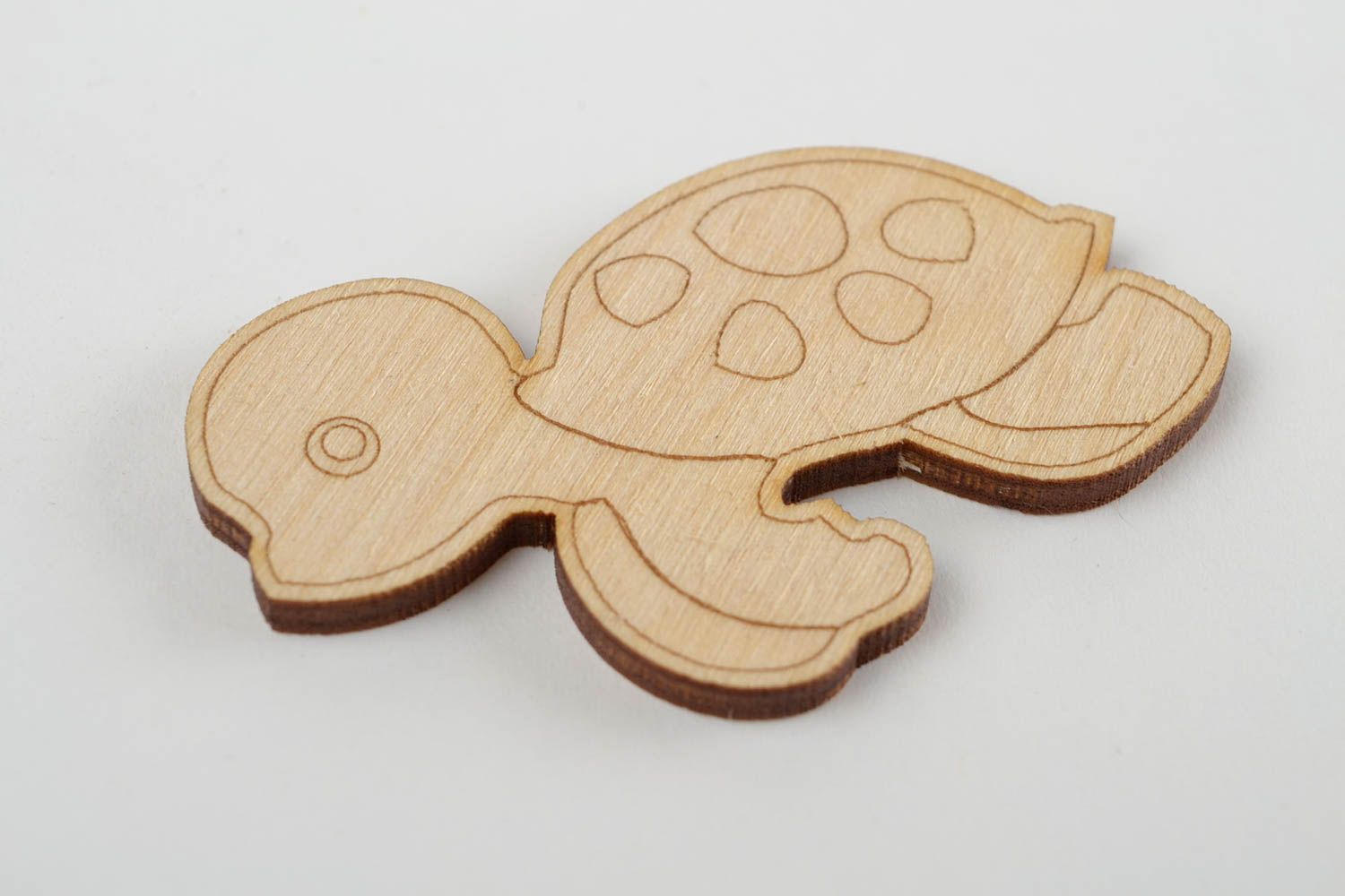 Handmade Figur zum Bemalen Holzartikel zum Bemalen Figur aus Holz Schildkröte foto 4