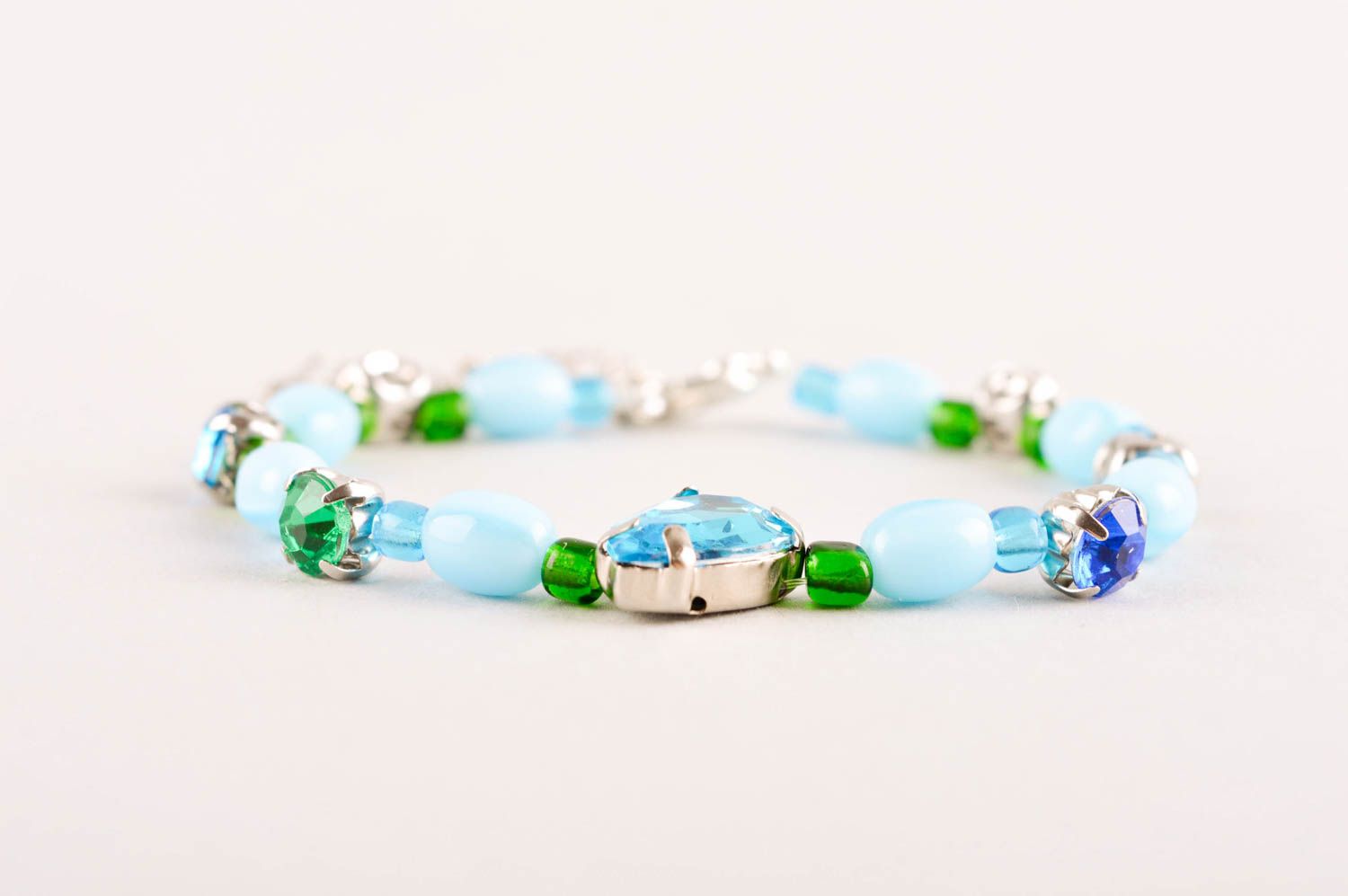 Handmade bracelet unusual accessory designer jewelry beaded bracelet gift ideas photo 3