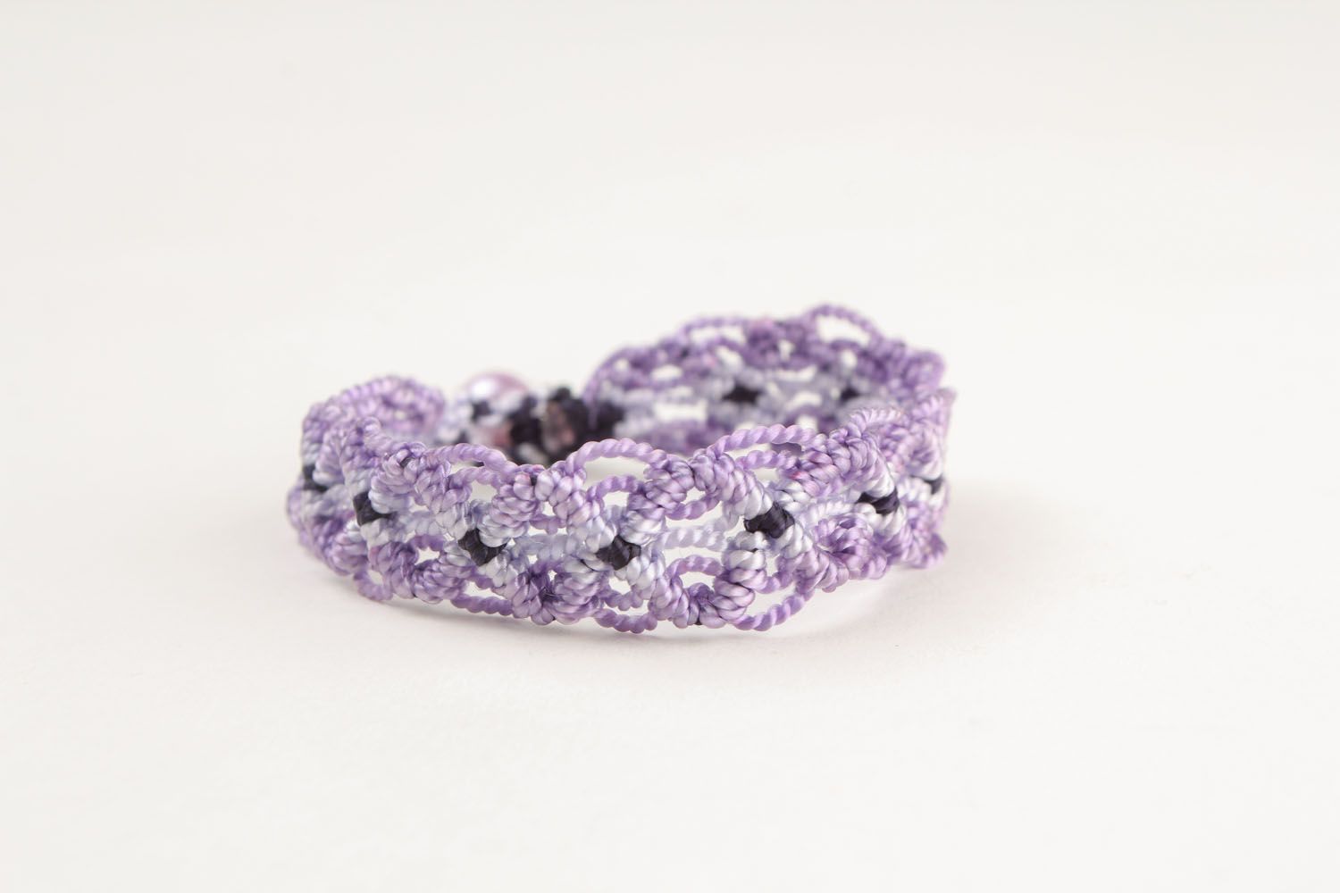 Lilac woven bracelet  photo 4