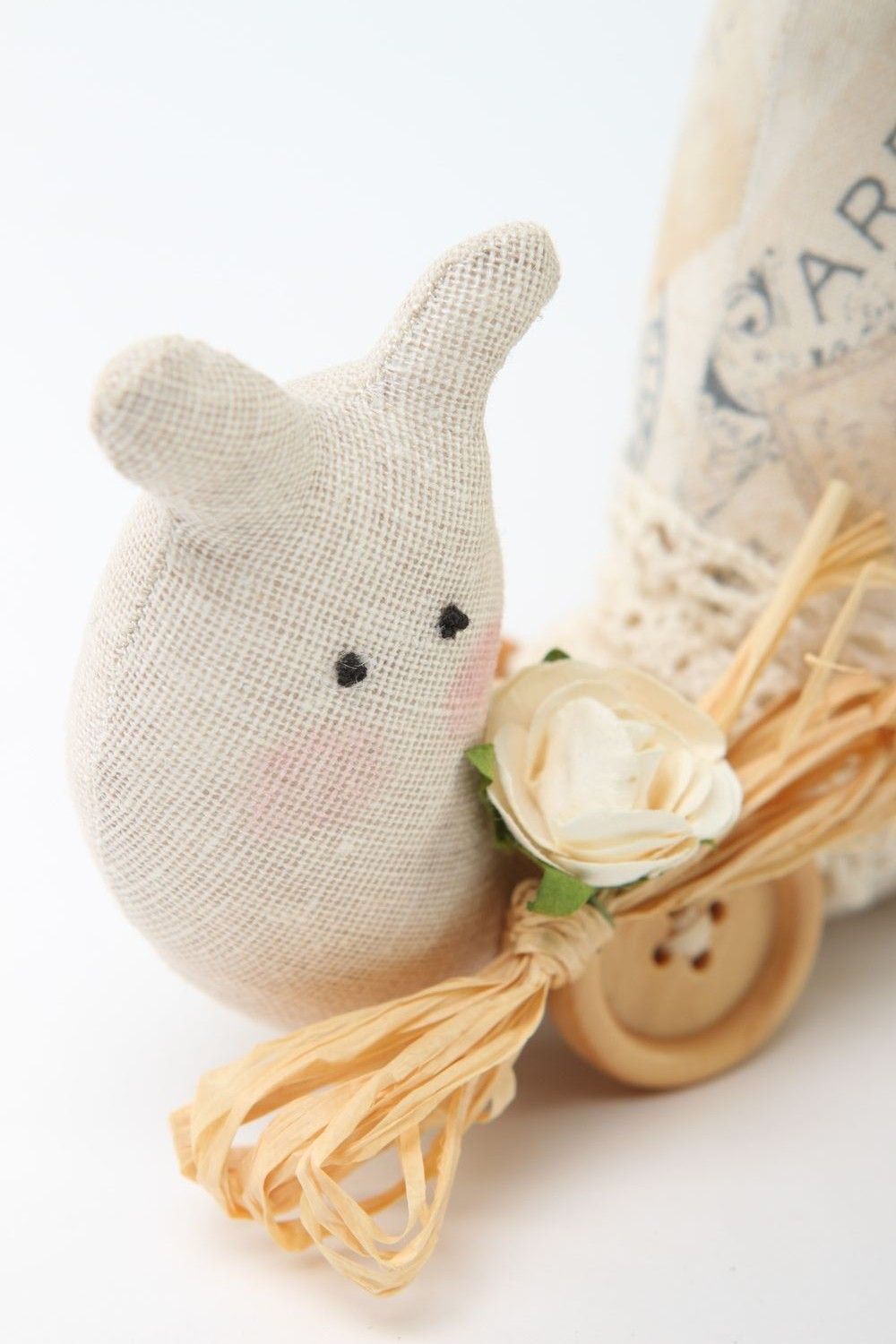 Juguete artesanal de tela de algodón muñeco de peluche regalo original foto 2