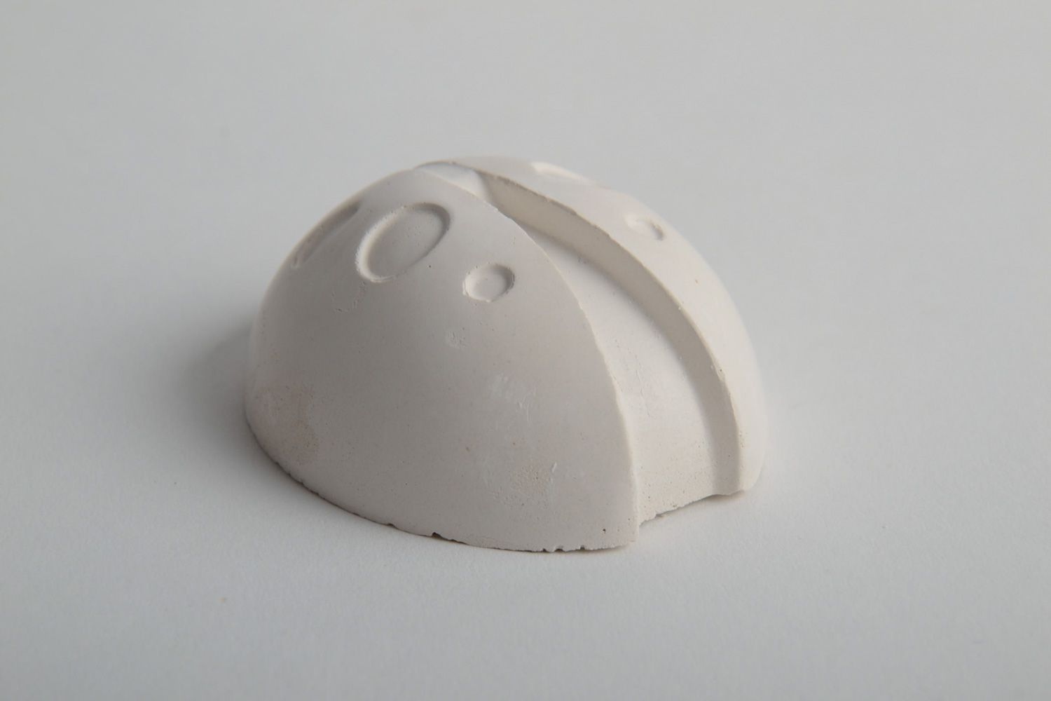 Handmade small 3D plaster figurine for painting Ladybird arts and crafts supplies photo 3