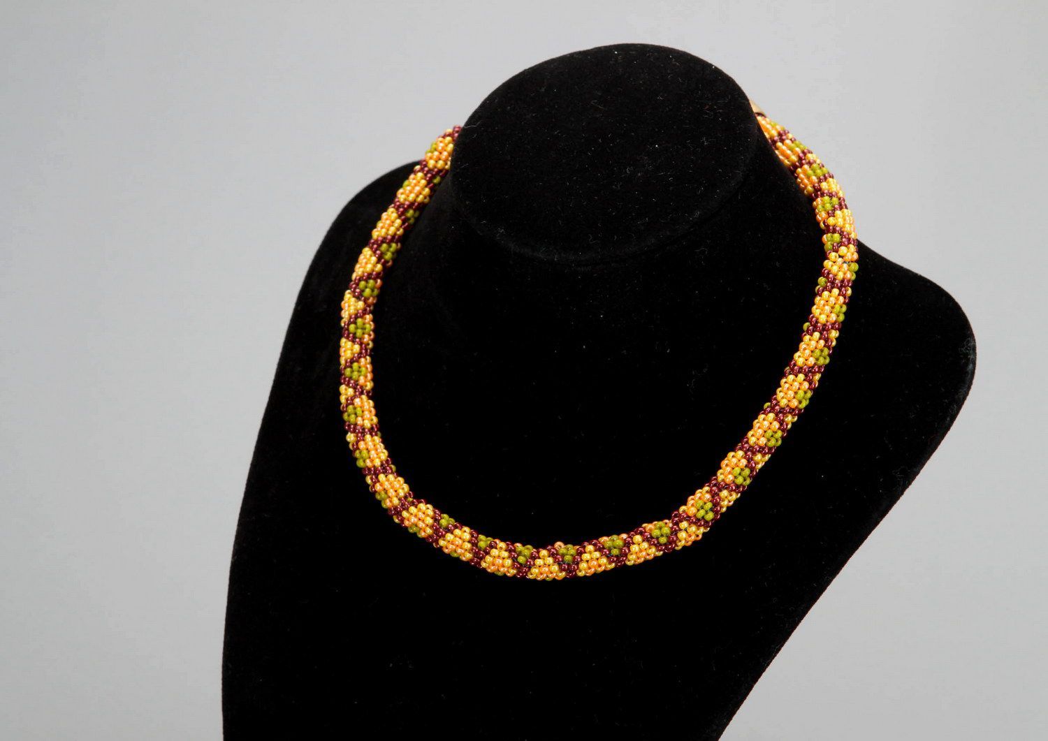 Necklace made of czech beads Snake photo 2