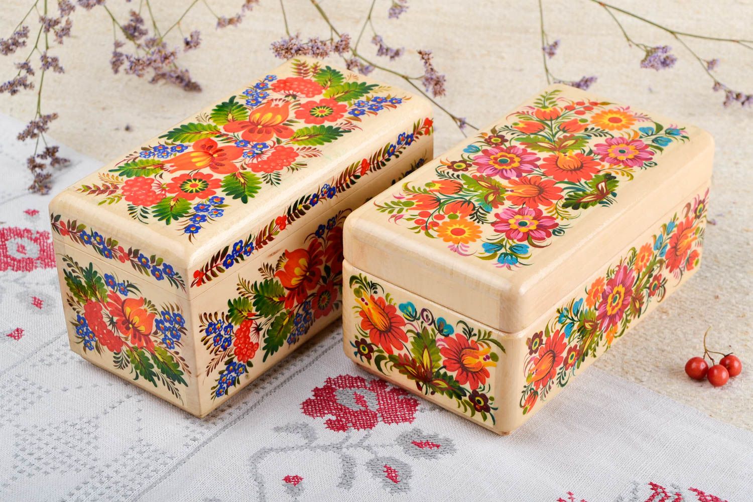 Handmade gifts wooden jewelry boxes jewellery gift boxes rustic home decor photo 1