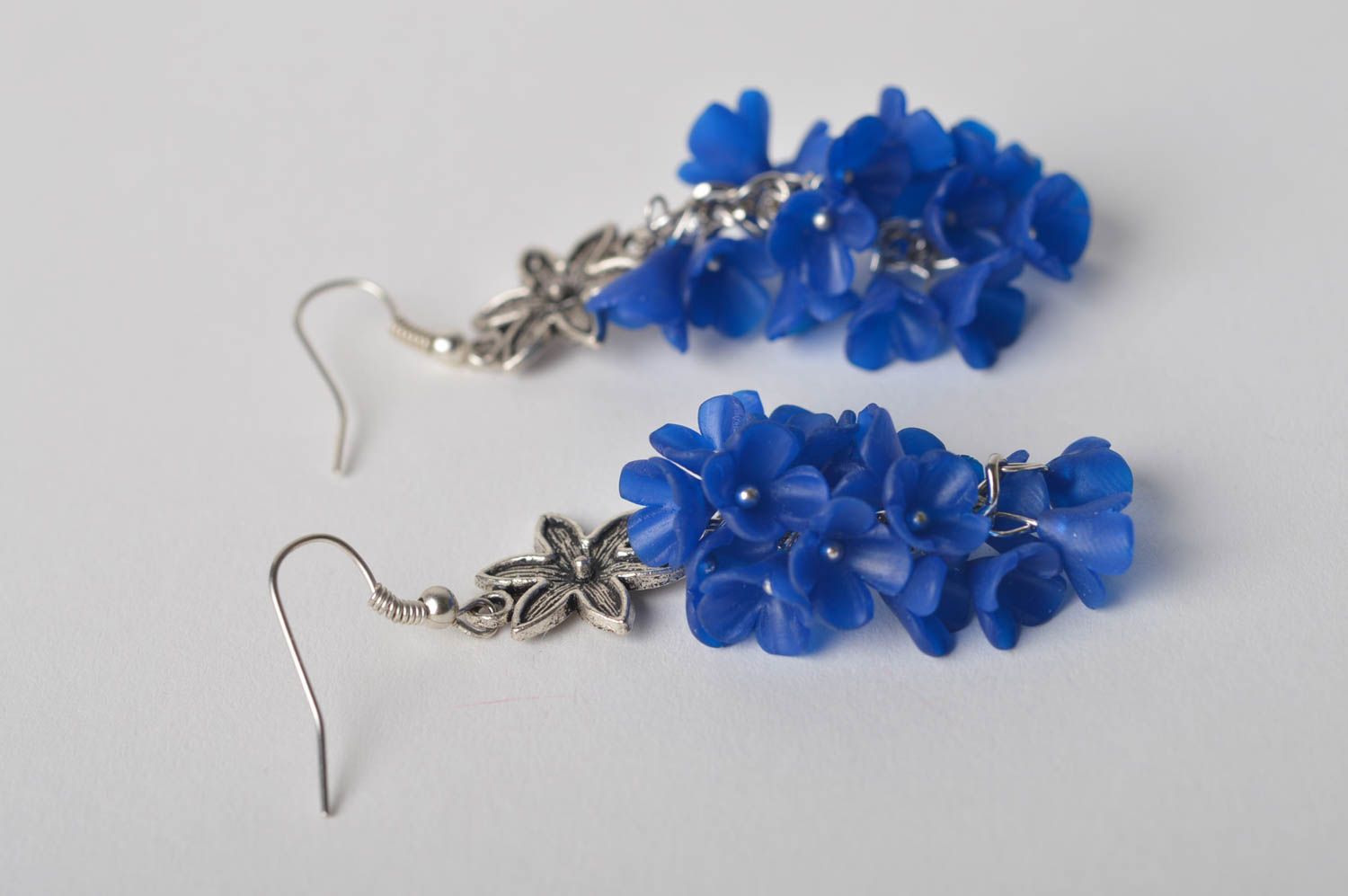 Cute handmade plastic earrings flower earrings beautiful jewellery gift ideas photo 5