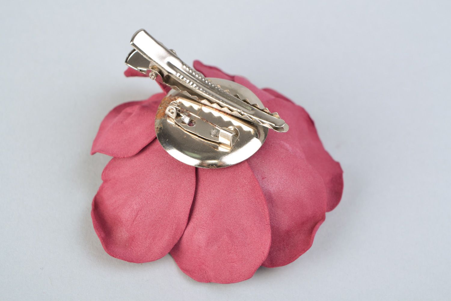 Handmade brooch designer brooch for wedding unusual gift for women flower brooch photo 5