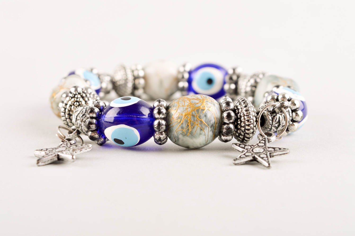 Handmade bracelet beaded bracelet designer accessory unusual jewelry gift ideas photo 3