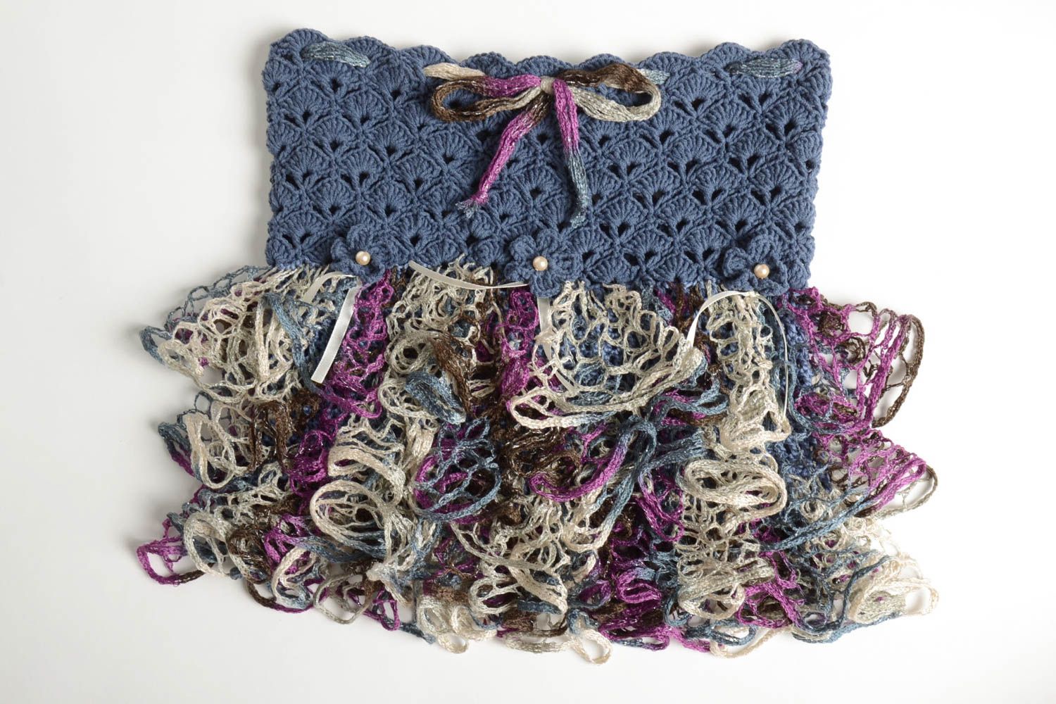 Unusual handmade crochet skirt crochet ideas childrens clothes fashion kids photo 1