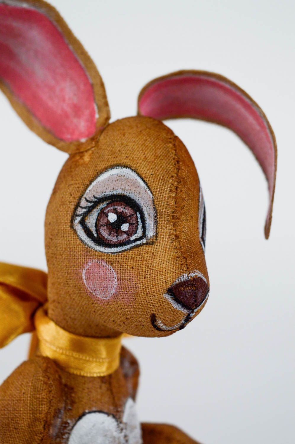 Aroma Kuscheltier Hase Designer Spielzeug aus Baumwolle handgemacht weich  foto 4