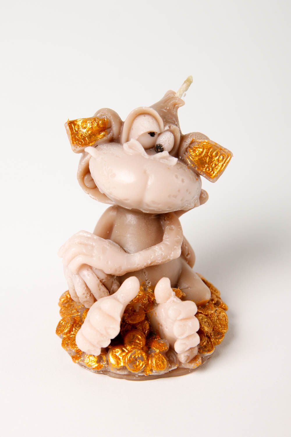 Handmade monkey figurine cute aromatized candle stylish paraffin candle photo 3