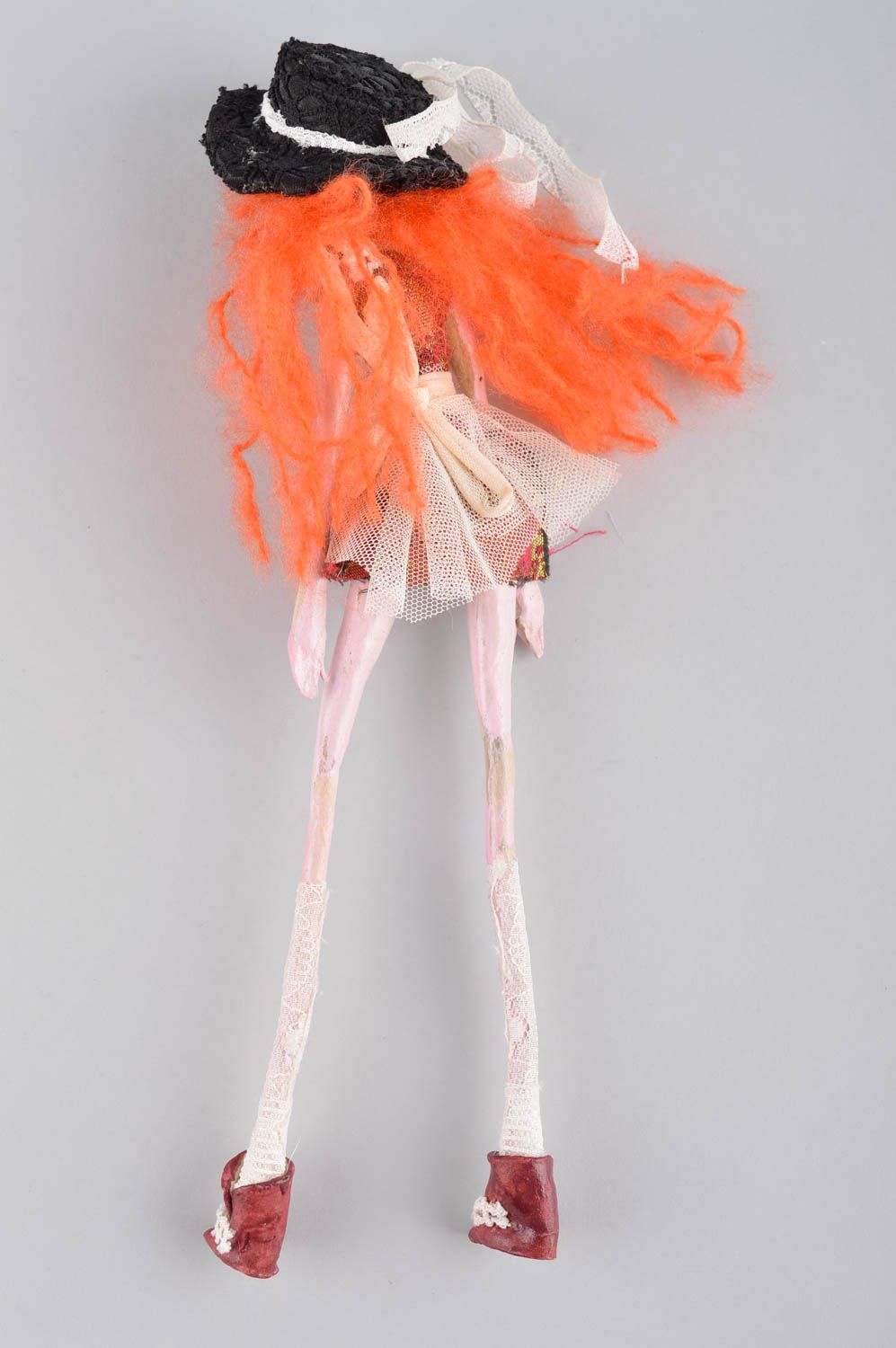 Авторская кукла игрушка ручной работы дизайнерская кукла зомби из глины фото 4