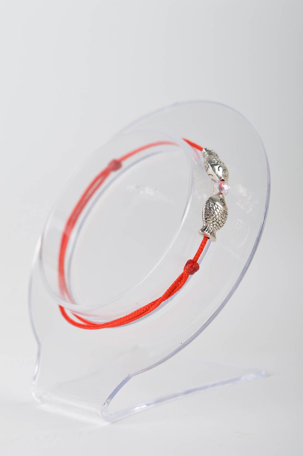Handmade Schmuck rotes Armband Accessoire für Frauen schönes Armband modisch foto 5
