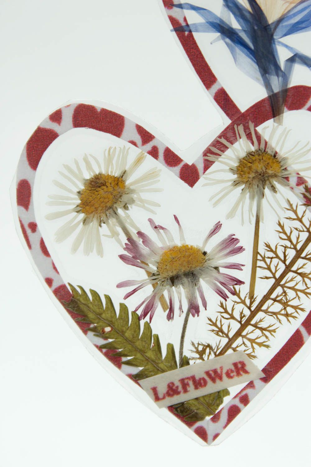 Стильный декор для дома сердце с цветами ромашки красивое декоративное сердце фото 5