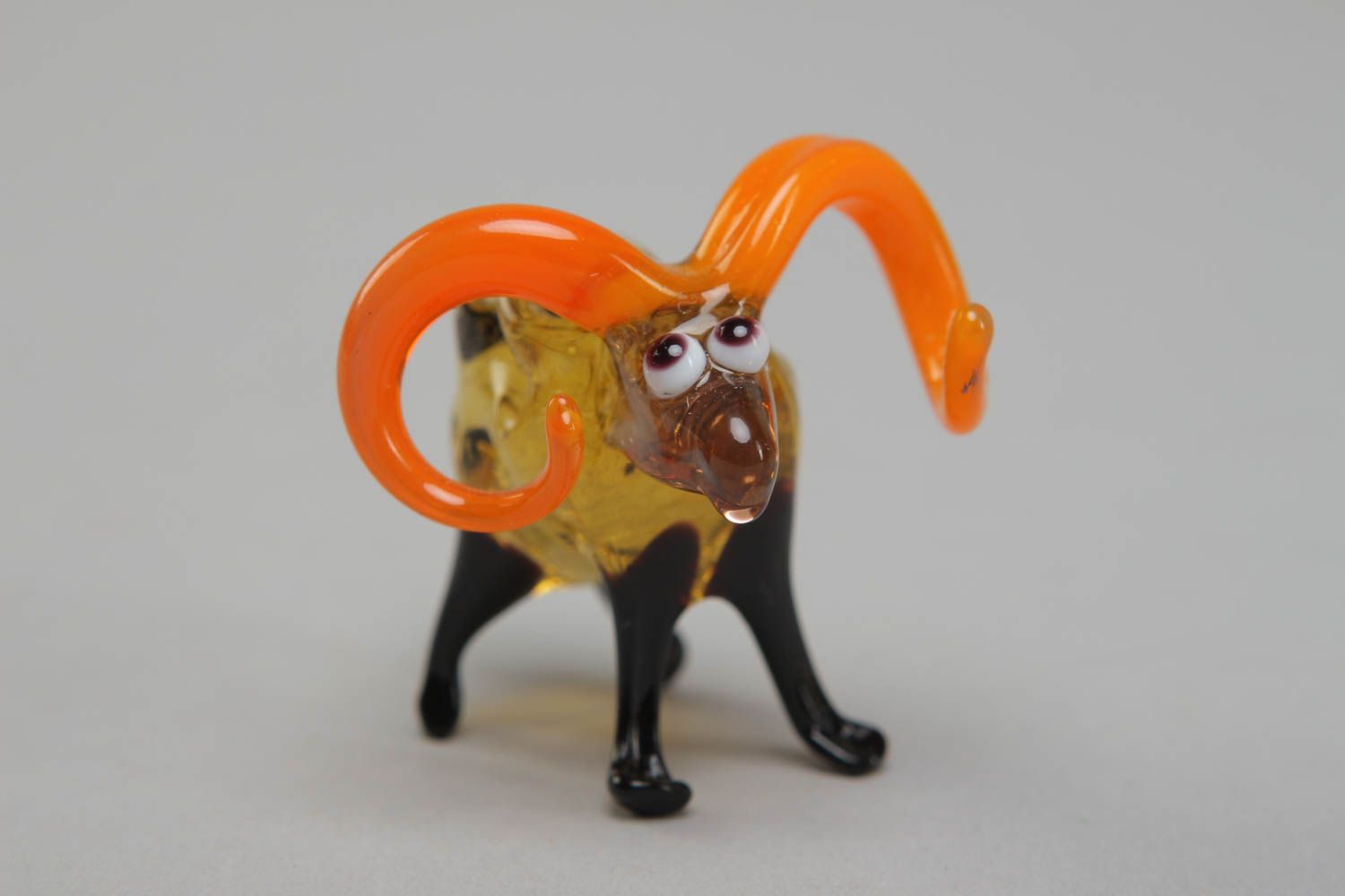Petite figurine en verre au chalumeau décorative animal cadeau faite main photo 1
