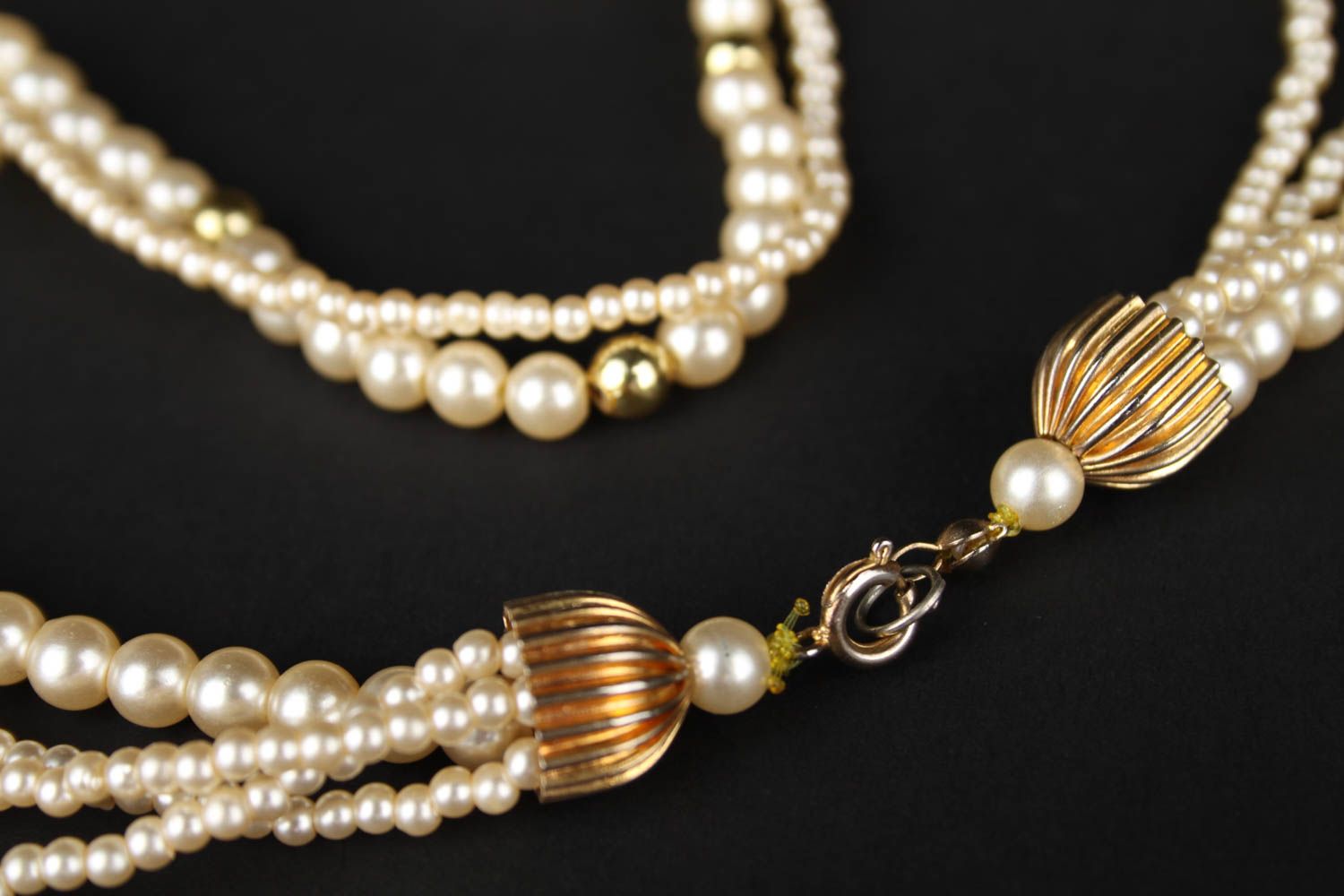 Collier perles Bijou fait main design stylé de créateur Cadeau femme accessoire photo 3