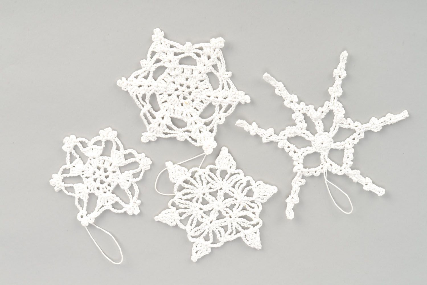 Set of New Year's decorations Snowflakes photo 1