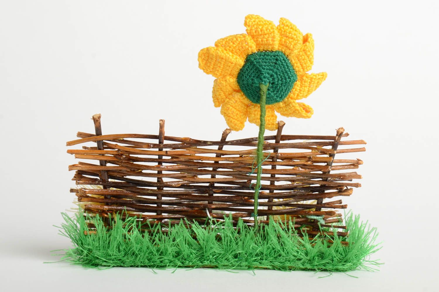 Handmade fence home decor decorative item crocheted souvenir home accessory photo 4