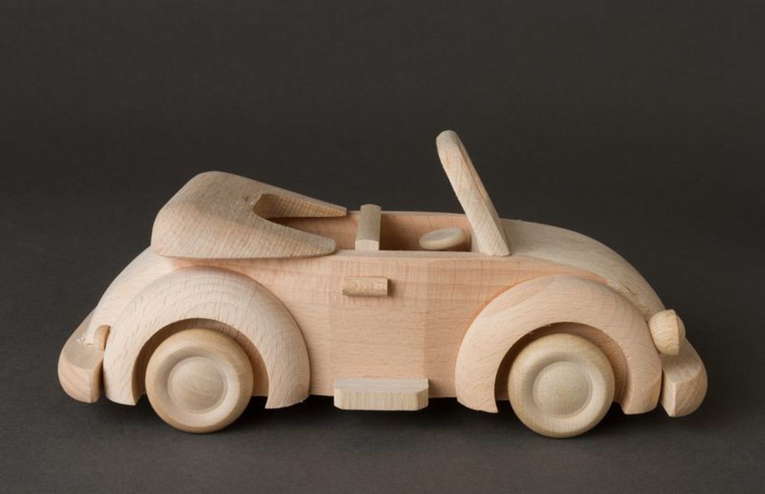 Wooden blank toy car photo 2