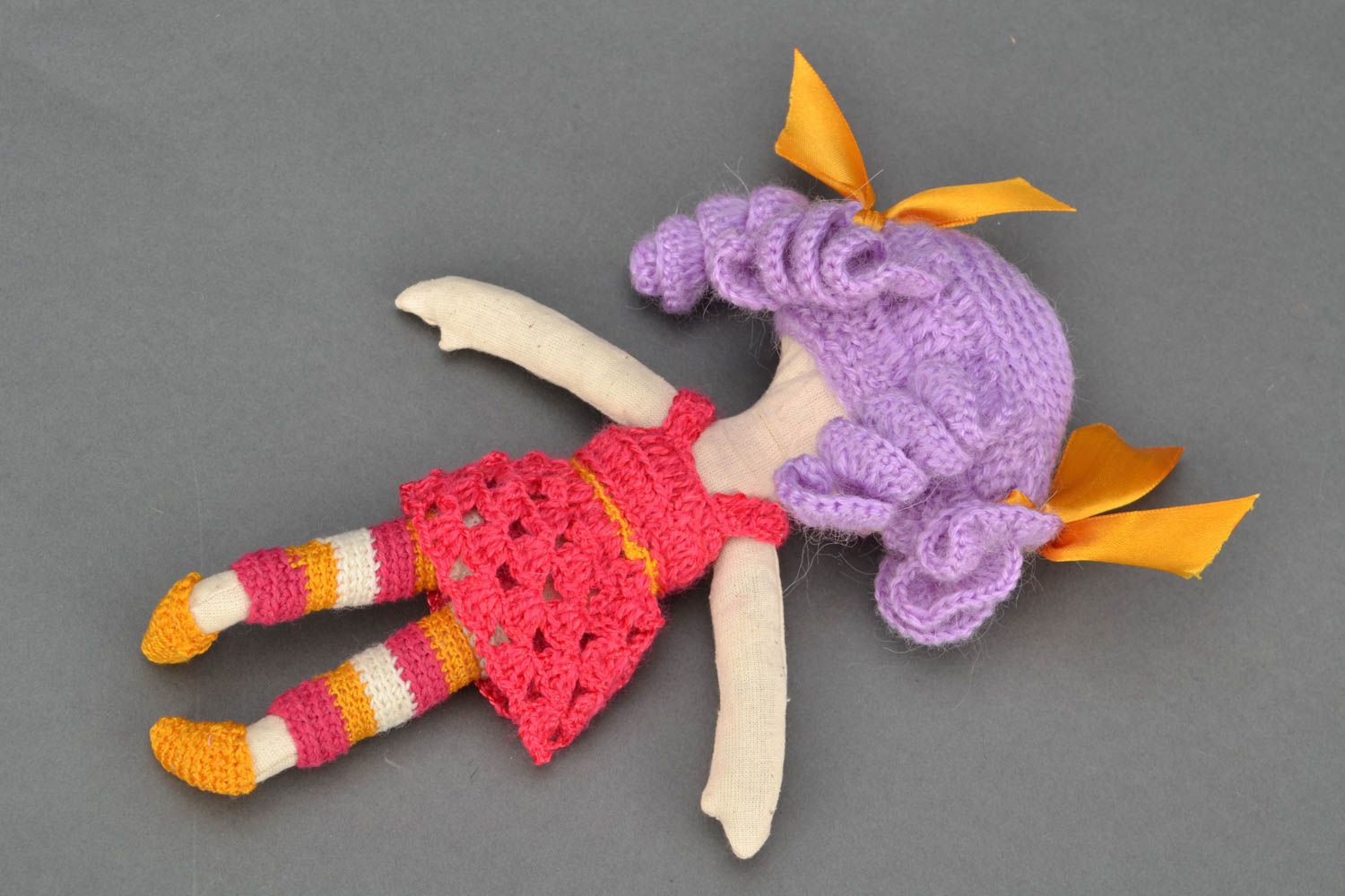 Hand crocheted doll photo 4