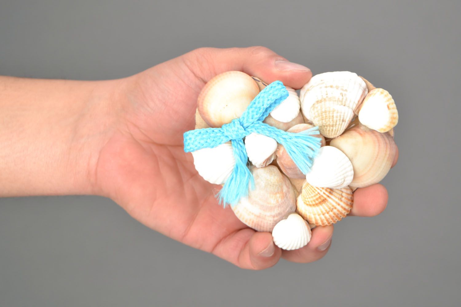 Fridge magnet made of sea shells Sea Heart photo 2
