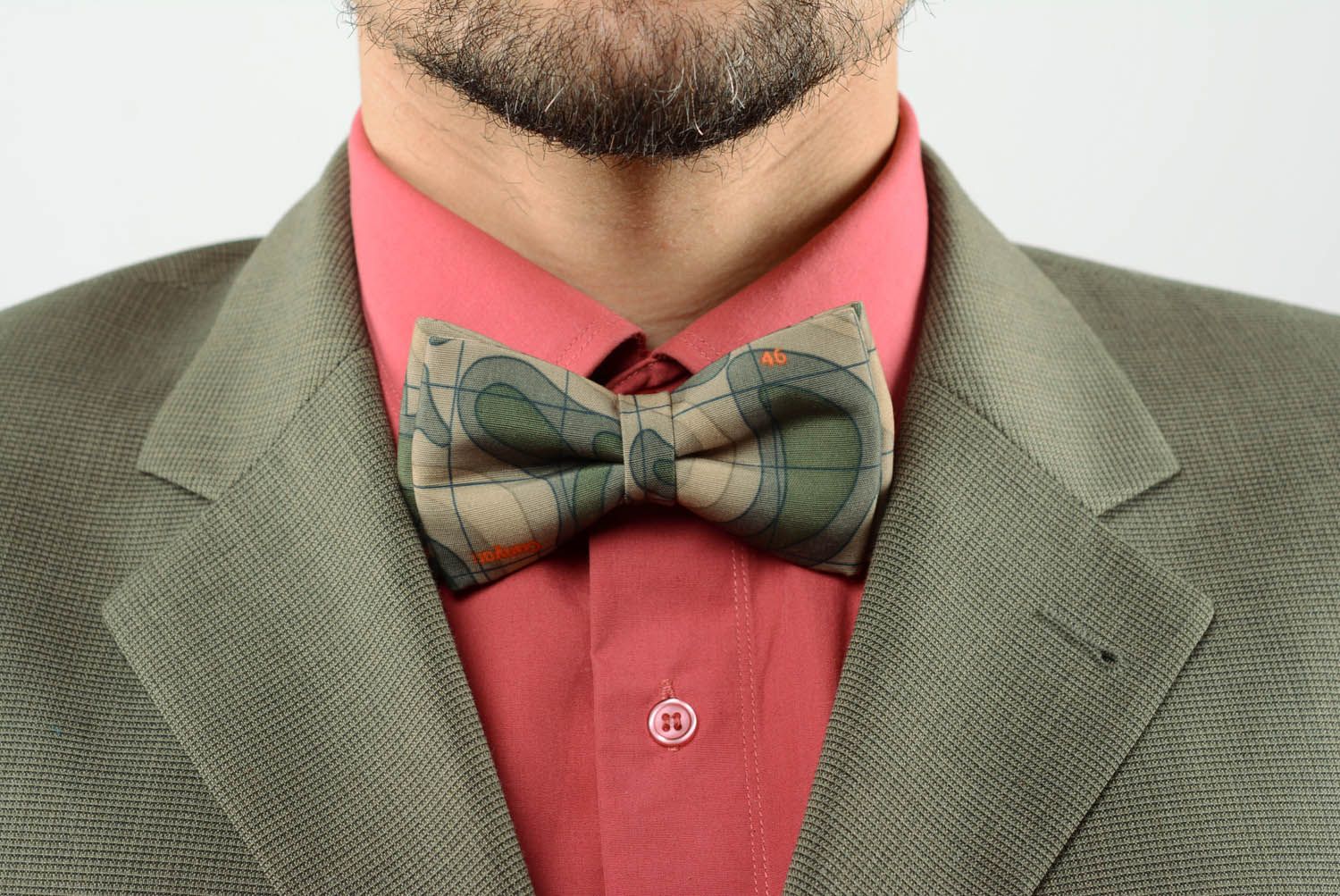Fabric bow tie Relief photo 1