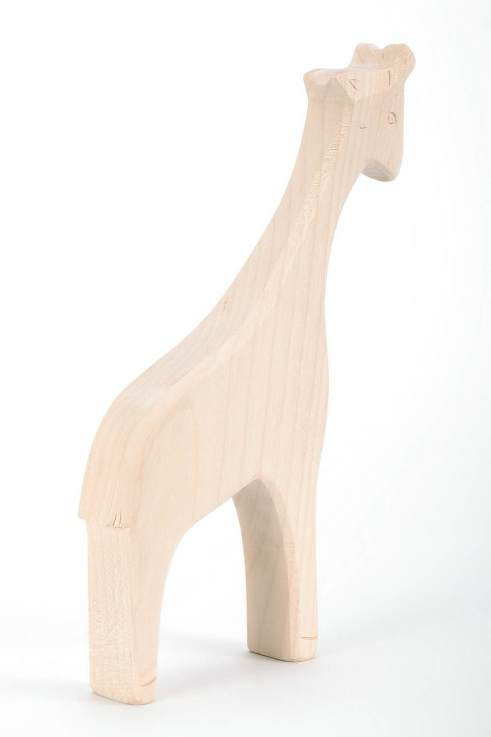 Handmade kleine Figur Hhaus Deko Figur zum Bemalen Holz Rohling Giraffe foto 3