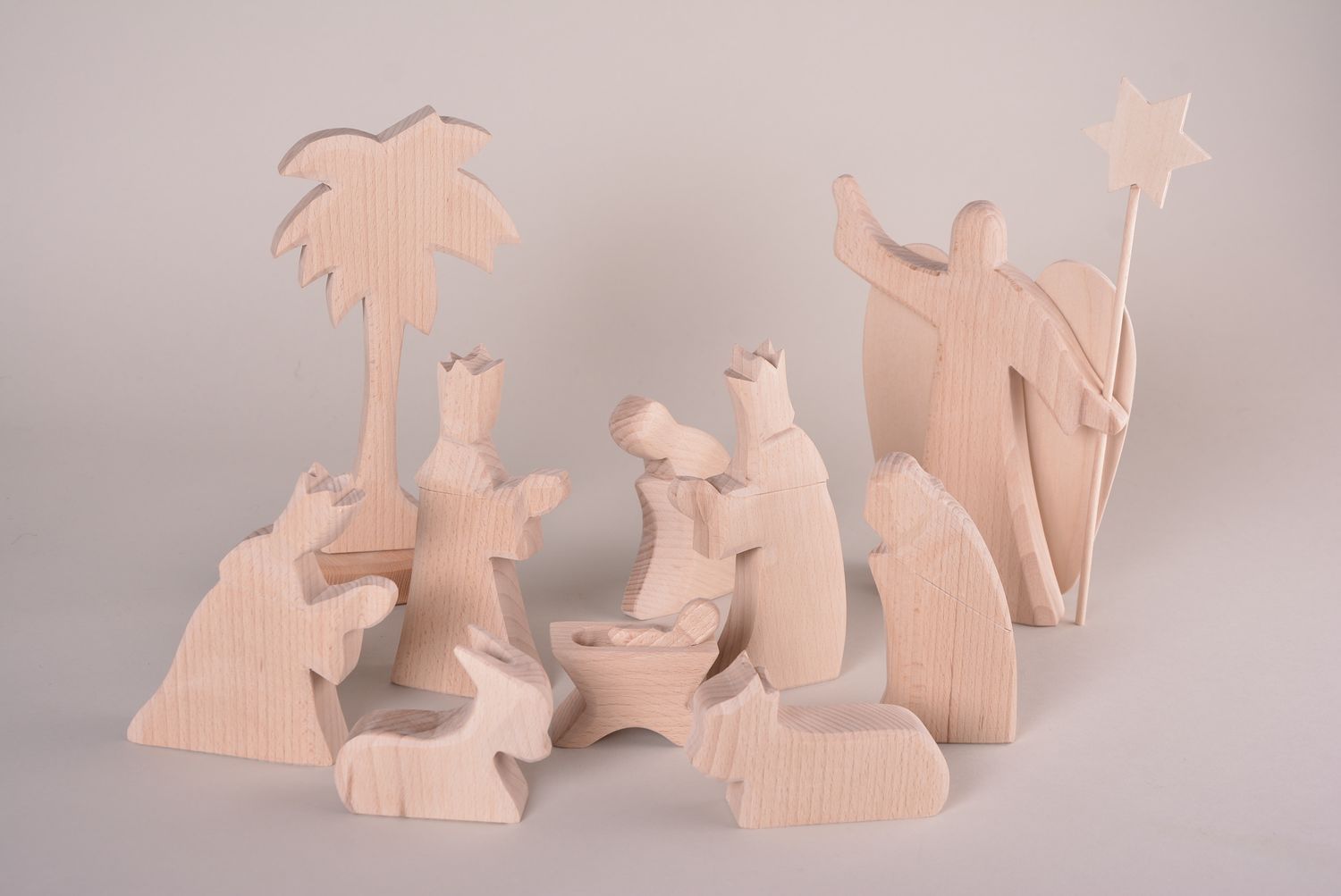 Spielzeug Set handmade Holzfiguren zum Bemalen Geschenk für Kinder originell foto 1