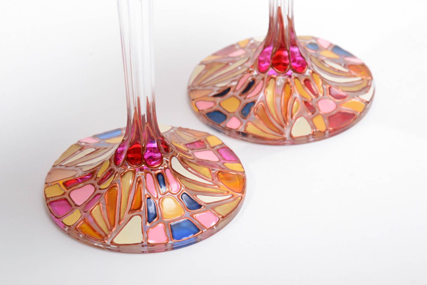 Copas de vino artesanales accesorios de vino vasos de cristal inusuales foto 5