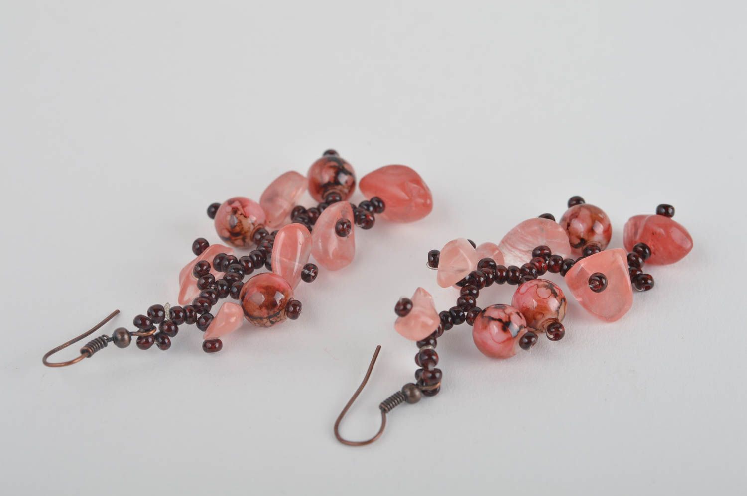 Stylish handmade woven bead earrings beaded earrings fashion trends photo 5