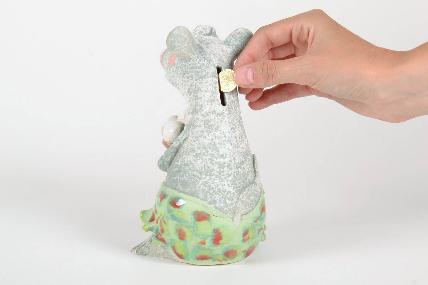 Ceramic moneybox Small Rat photo 4