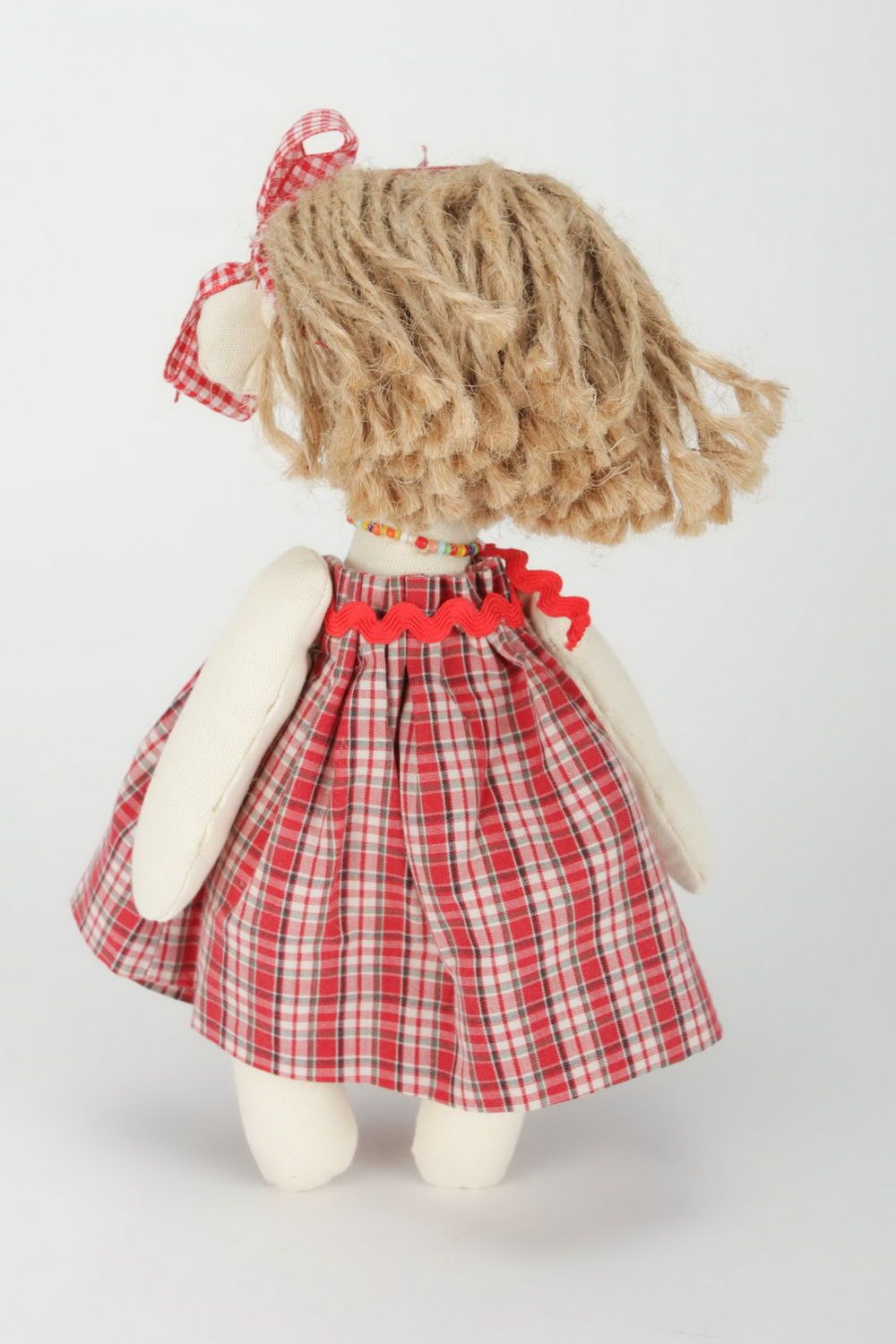 Stoff-Puppe Mädchen im Kleiderrock foto 4