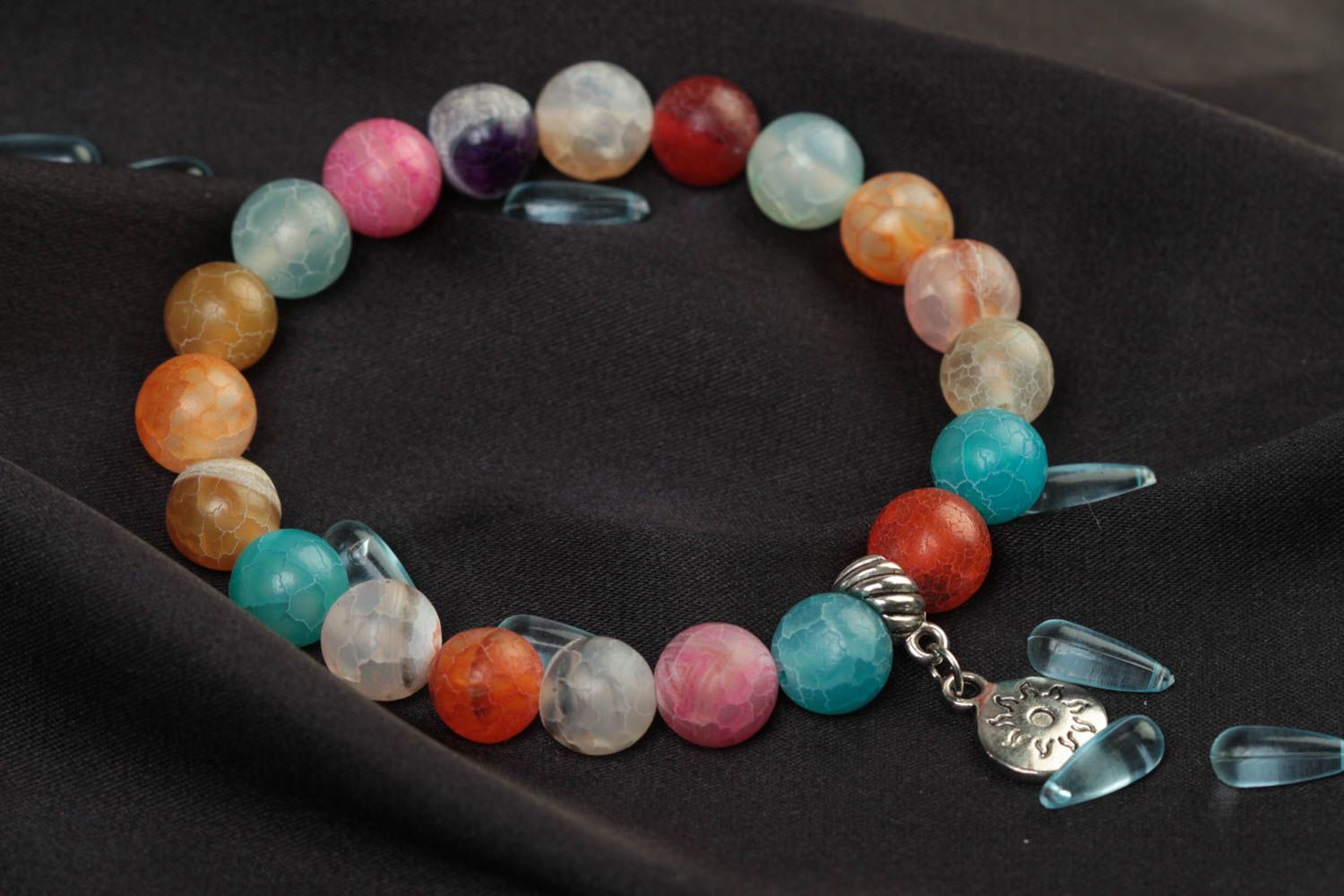 Handmade bracelet unusual accessory elite jewelry gift for women stone bracelet photo 1