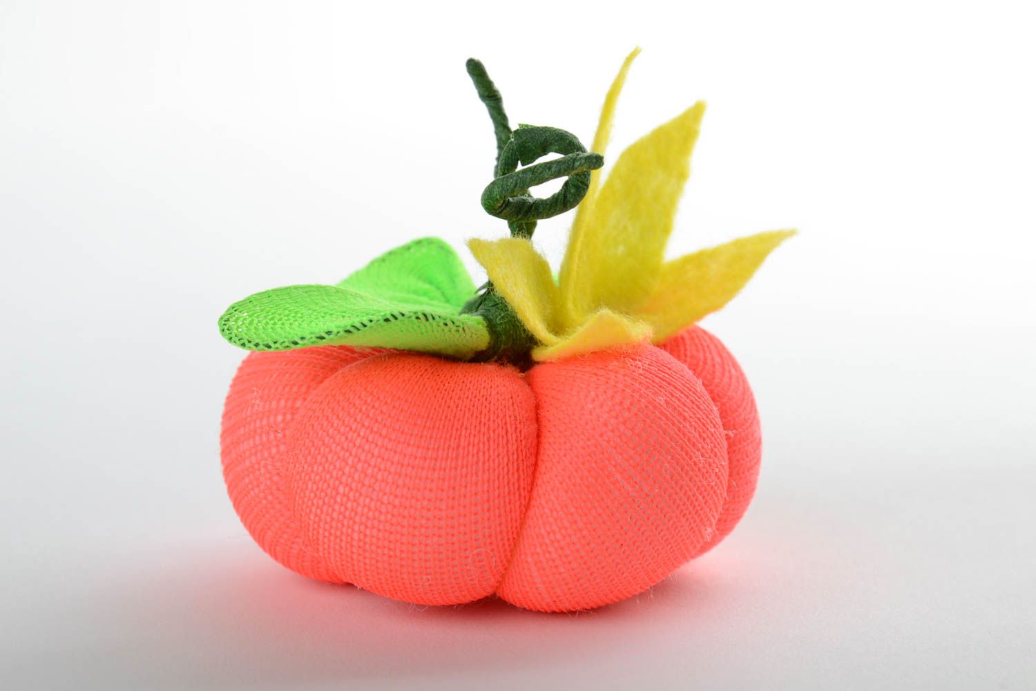 Nylon pumpkin for home decor handmade unusual interior toy for children photo 2