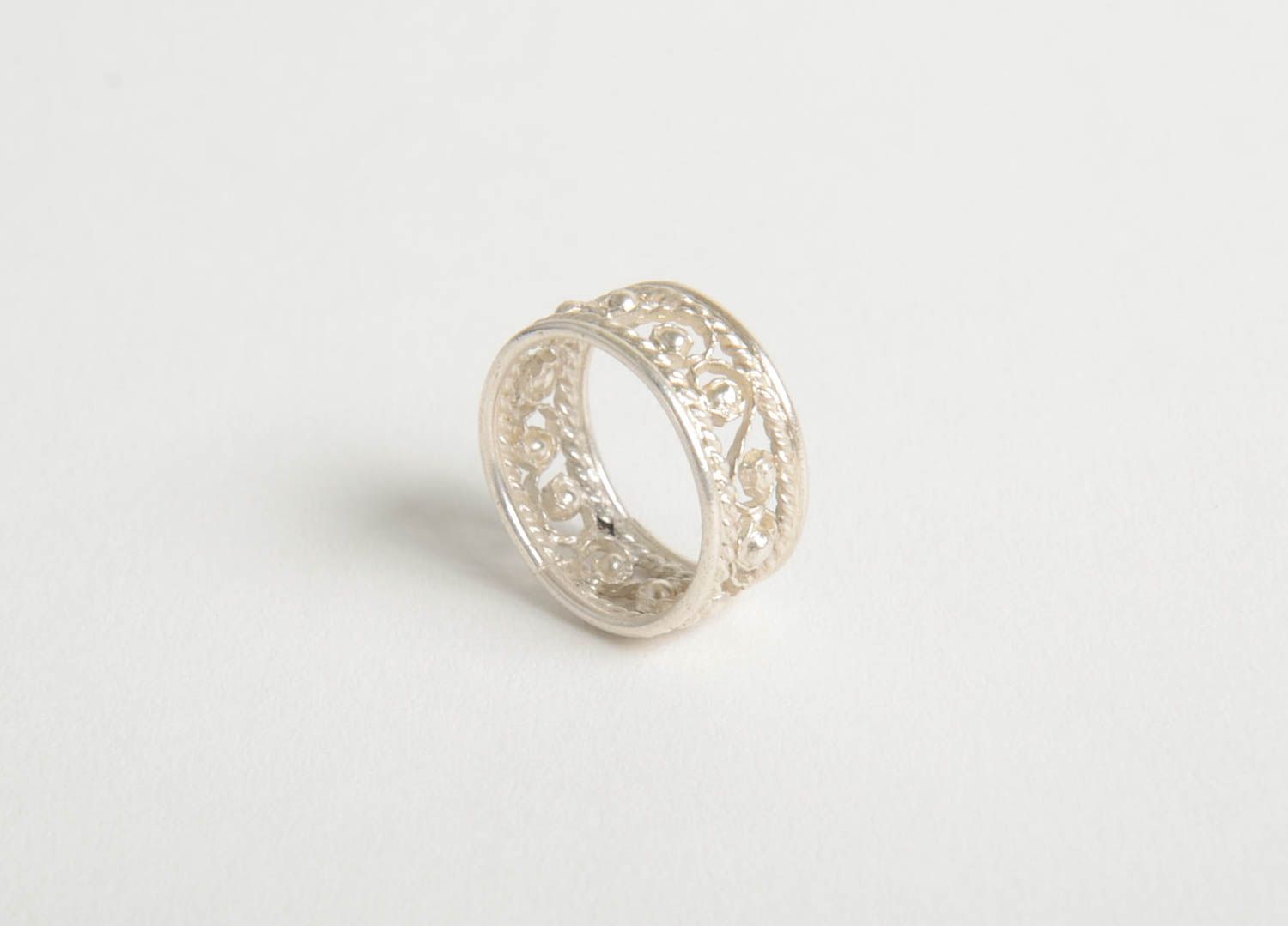 Серебряное кольцо хэнд мэйд женское кольцо серебряное украшение красивое фото 3